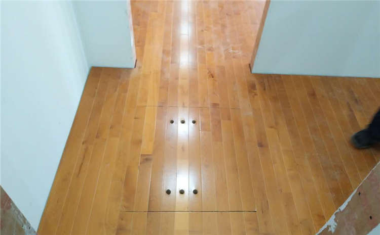 楓木籃球場(chǎng)木地板單層龍骨結(jié)構(gòu)