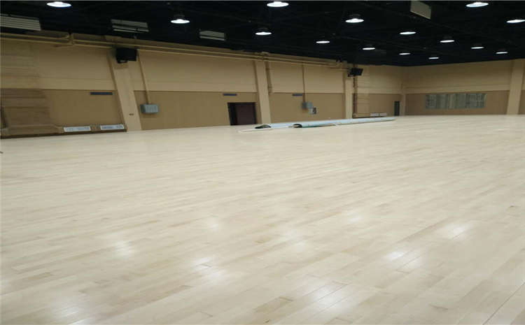 硬木企口排球館木地板單層龍骨結(jié)構(gòu)