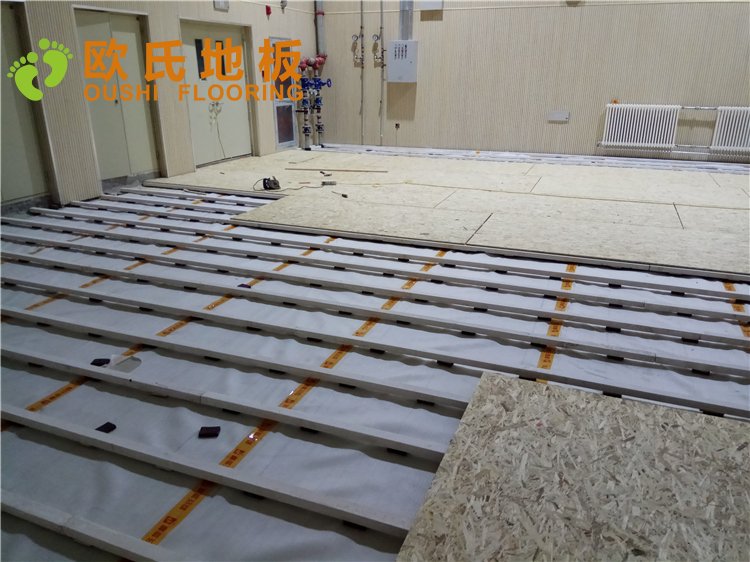 北京門頭溝上悅居配套中學(xué)籃球館木地板