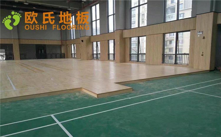 蘇州仁恒公園世紀(jì)會(huì)所羽毛球木地板圖片